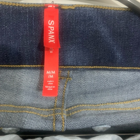 SPANX Dark Blue Flare Jeans - Picture 2 of 4